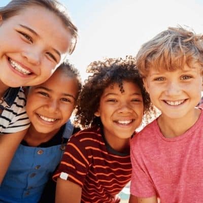 Trauma Counseling - Children smiling together